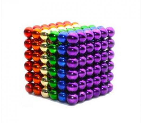 Nanodots magnetiske kugler, 5 mm, 216 stk. Rainbow