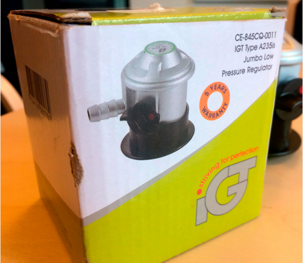 Billede af gasregulator