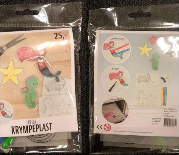 DIY kit - krympeplast med magneter