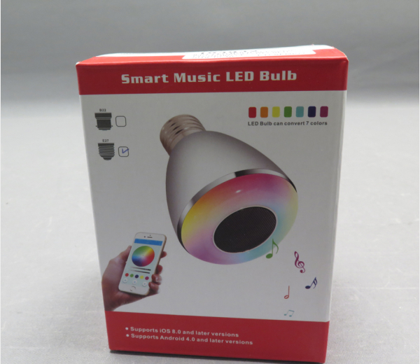 Multifunktions Bluetooth LED pære/højttaler