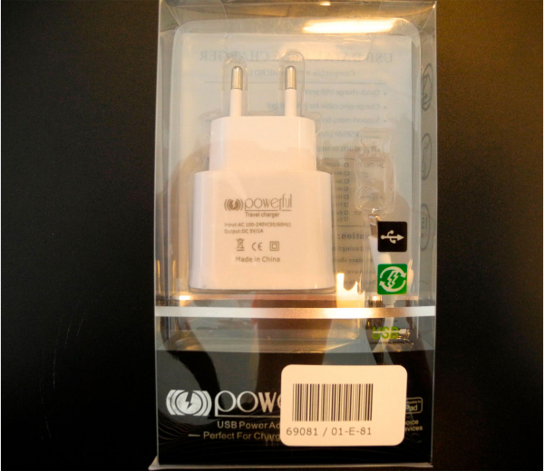 Billede af USB oplader