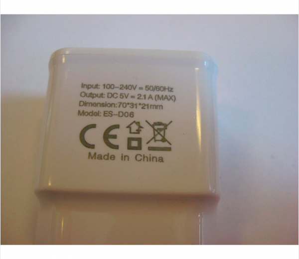 Billede af USB oplader