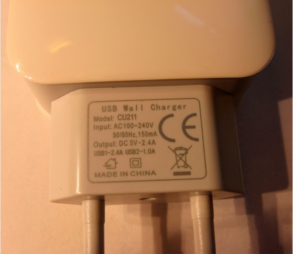 Billede af USB oplader