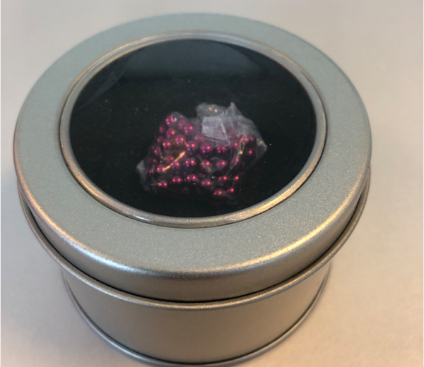 Spændende magnetkugler, 3 mm, Pink med varenummer 00009029