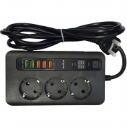 Power Socket (3 Power Socket with 5 USB)